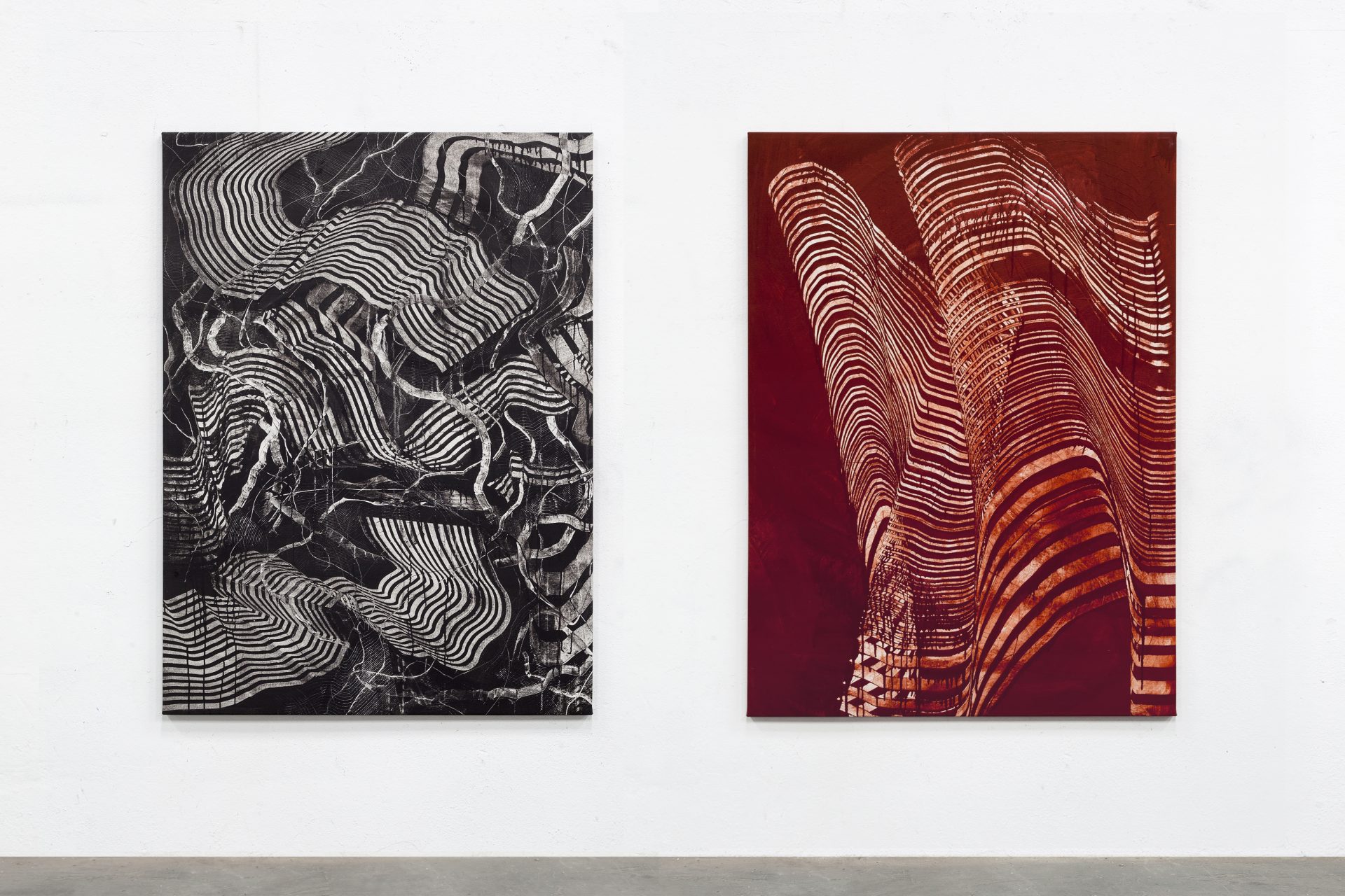 Ripple-Marks; Ruber, 2023 Juan Carlos Nadal Pintura contemporánea basada en el gesto y la acción