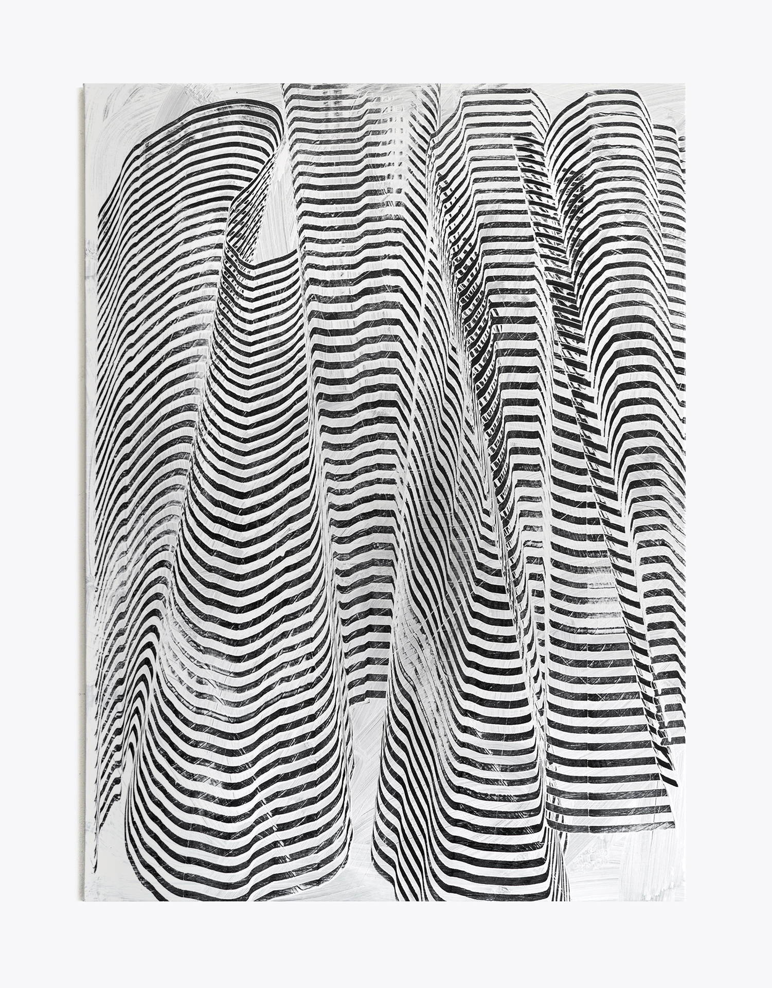 Montaña de nieve Pintura de gesto